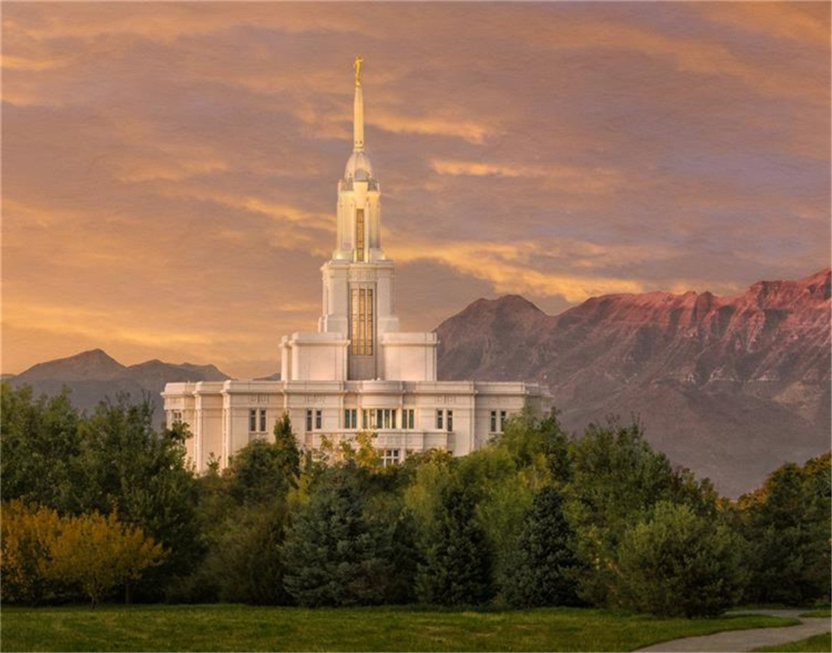 Payson Temple Golden Valley Gallery Wrap