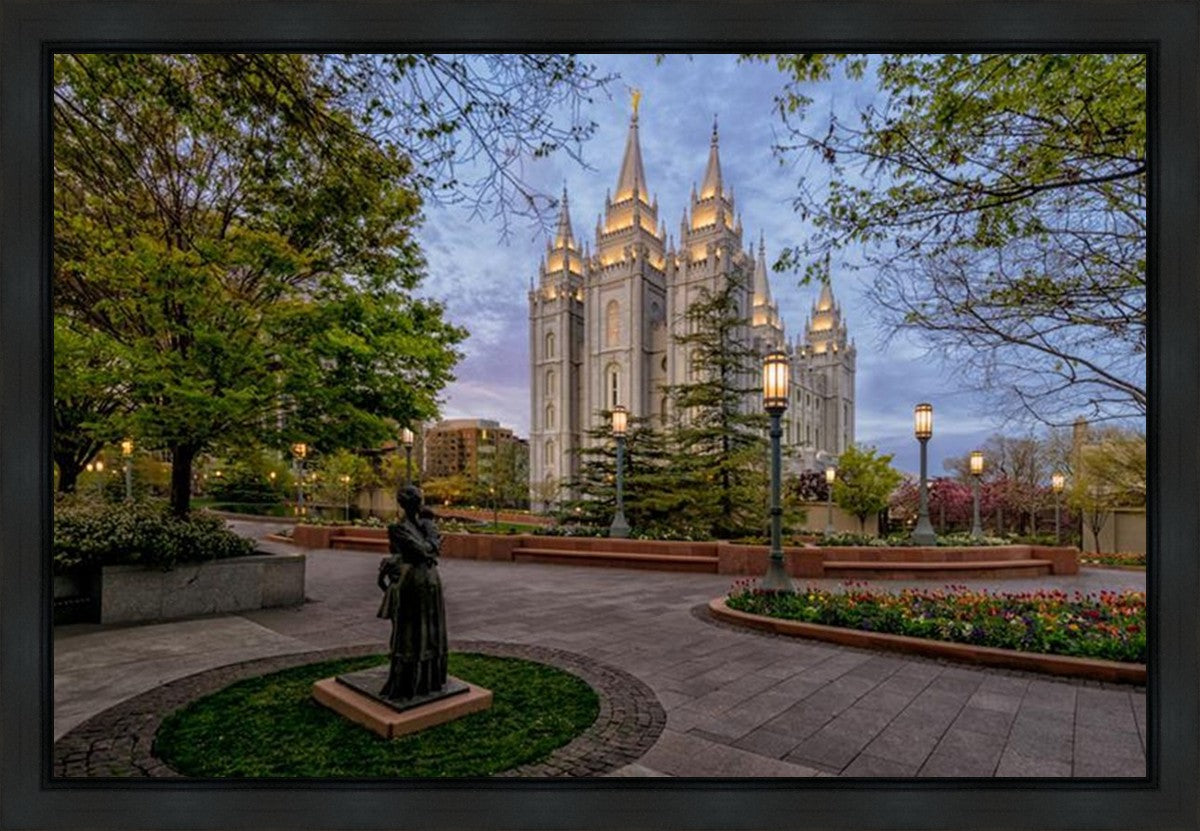 Salt Lake Light Unto my Path Gallery Wrap