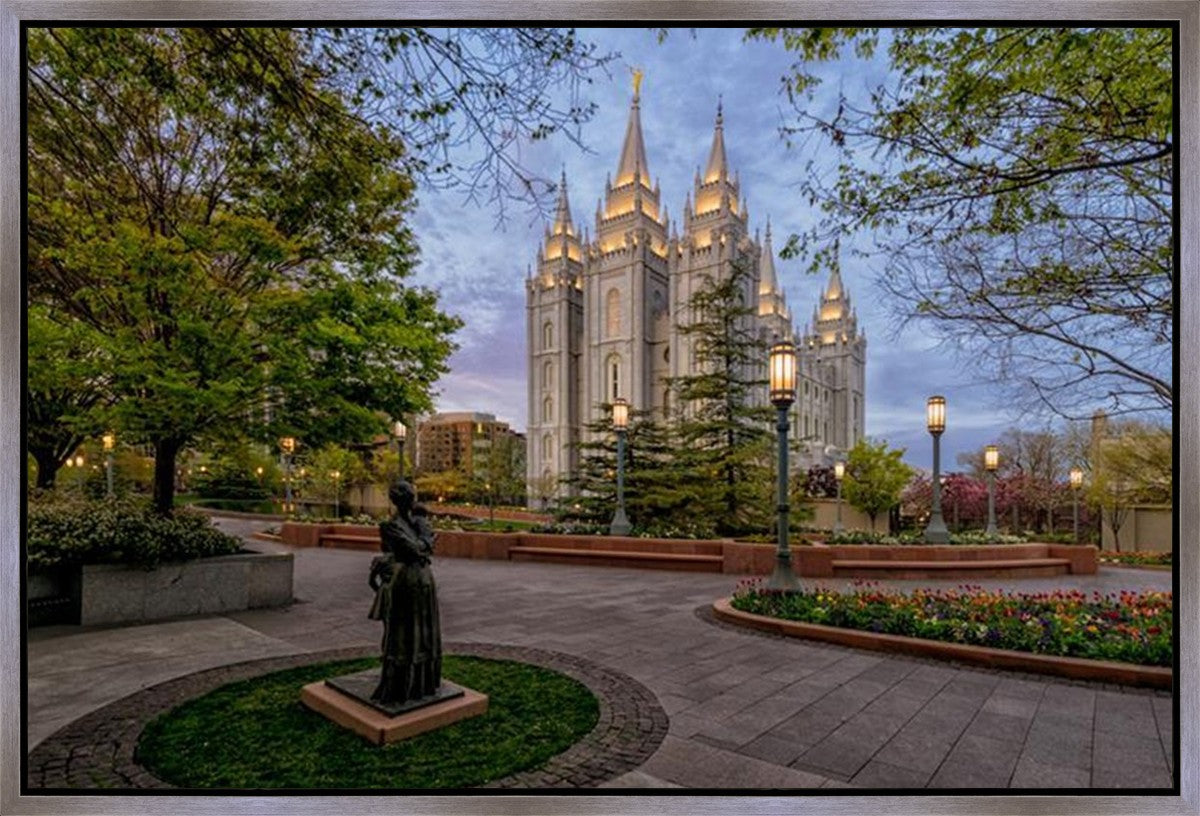 Salt Lake Light Unto my Path Gallery Wrap