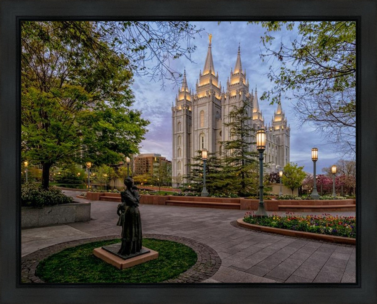 Salt Lake Light Unto my Path Gallery Wrap