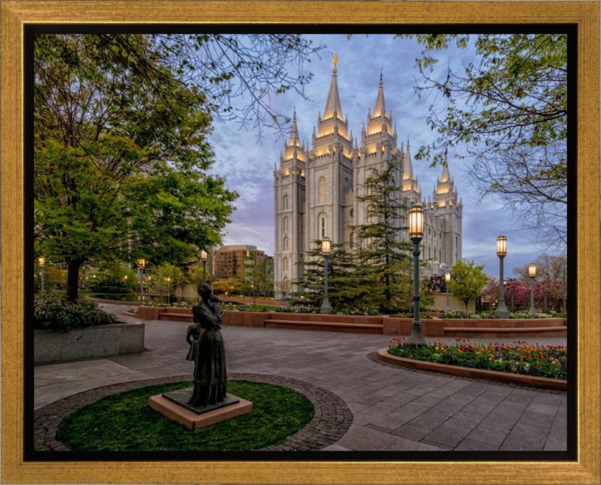 Salt Lake Light Unto my Path Gallery Wrap