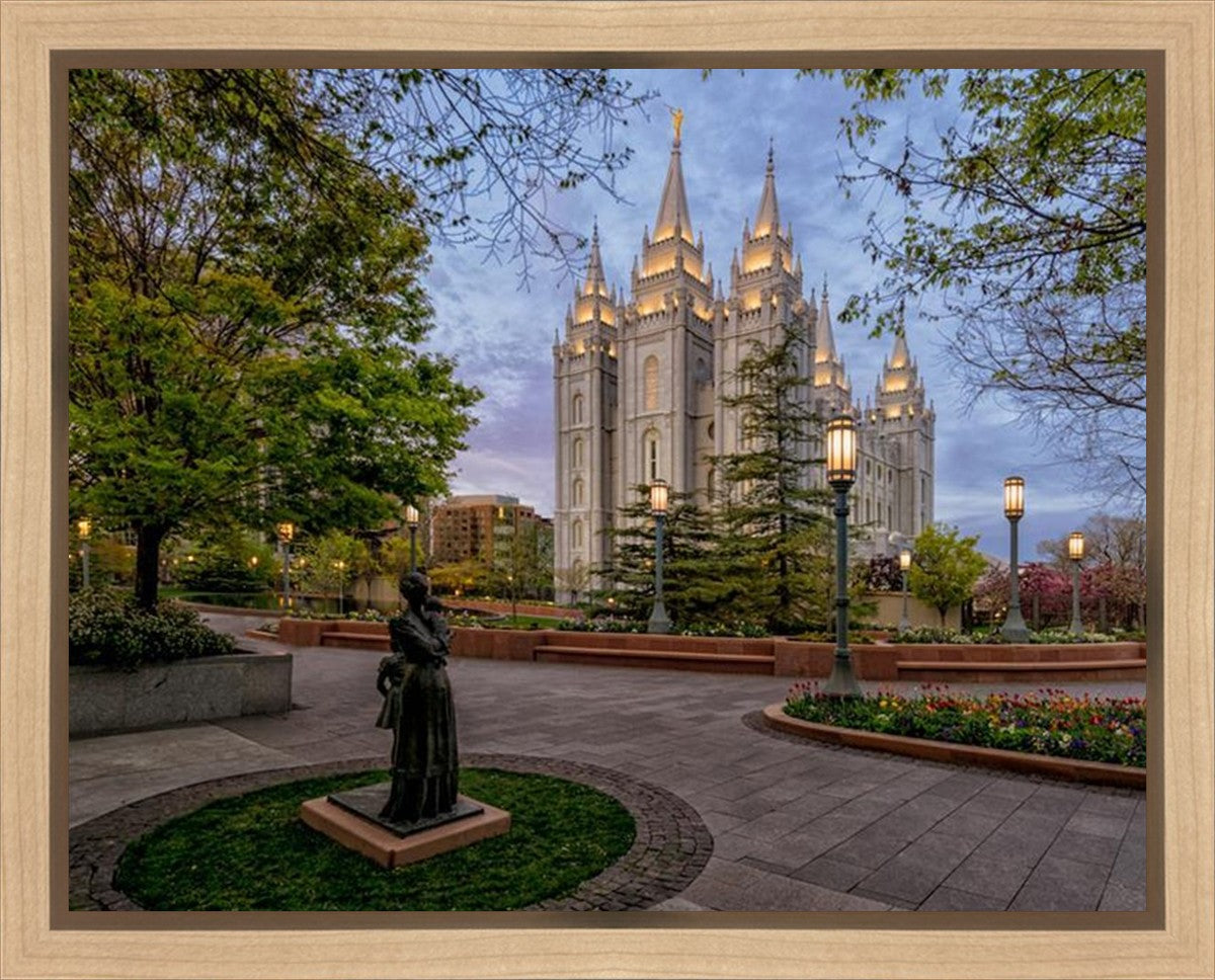 Salt Lake Light Unto my Path Gallery Wrap