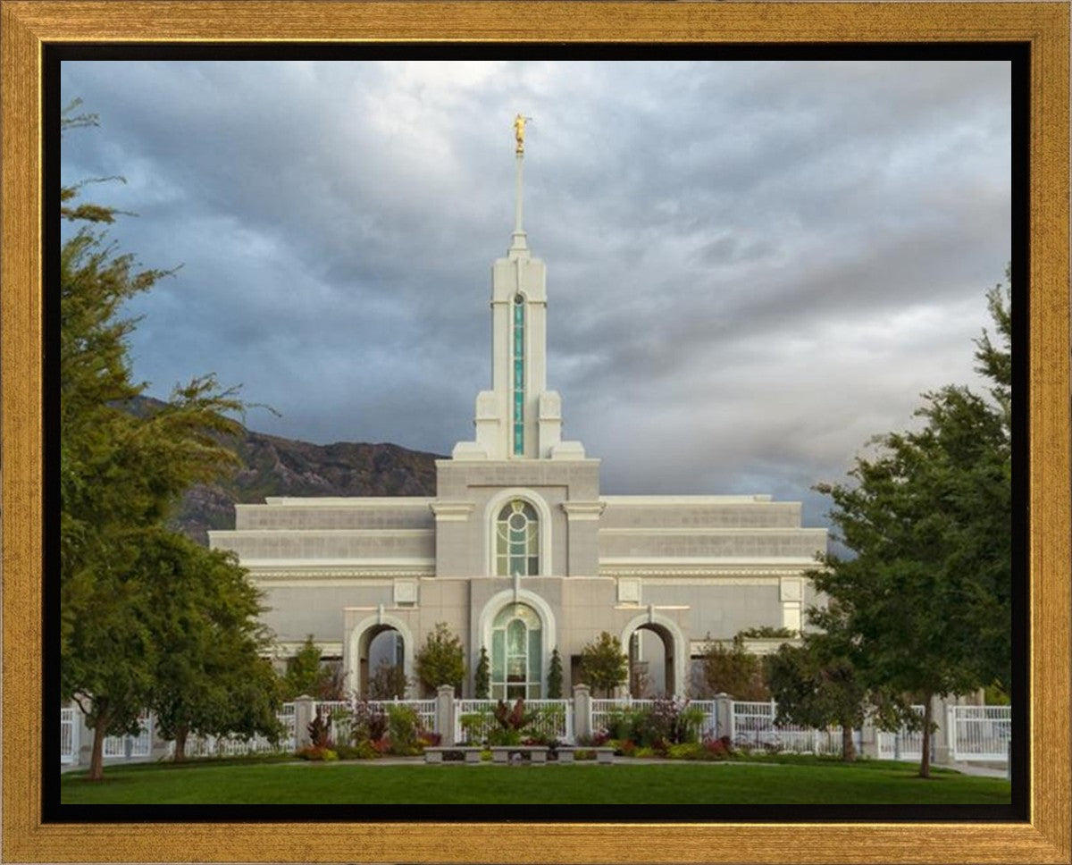 Mt. Timpanogos Summer Rain Gallery Wrap