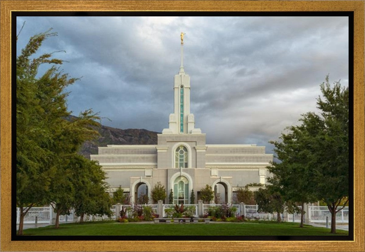 Mt. Timpanogos Summer Rain Gallery Wrap
