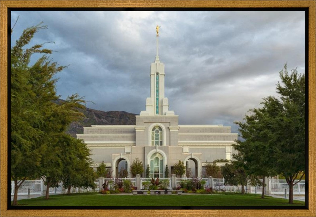 Mt. Timpanogos Summer Rain Gallery Wrap