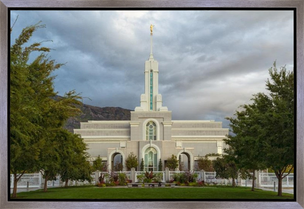 Mt. Timpanogos Summer Rain Gallery Wrap