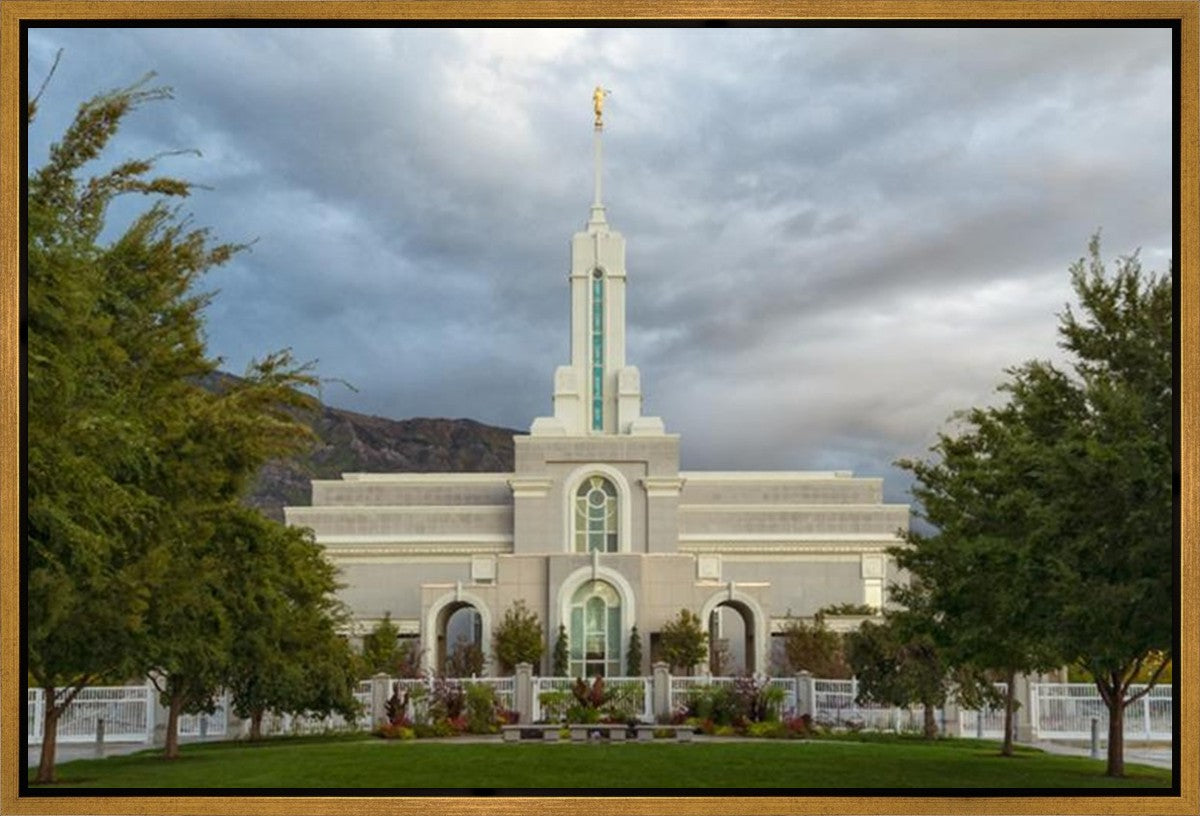 Mt. Timpanogos Summer Rain Gallery Wrap