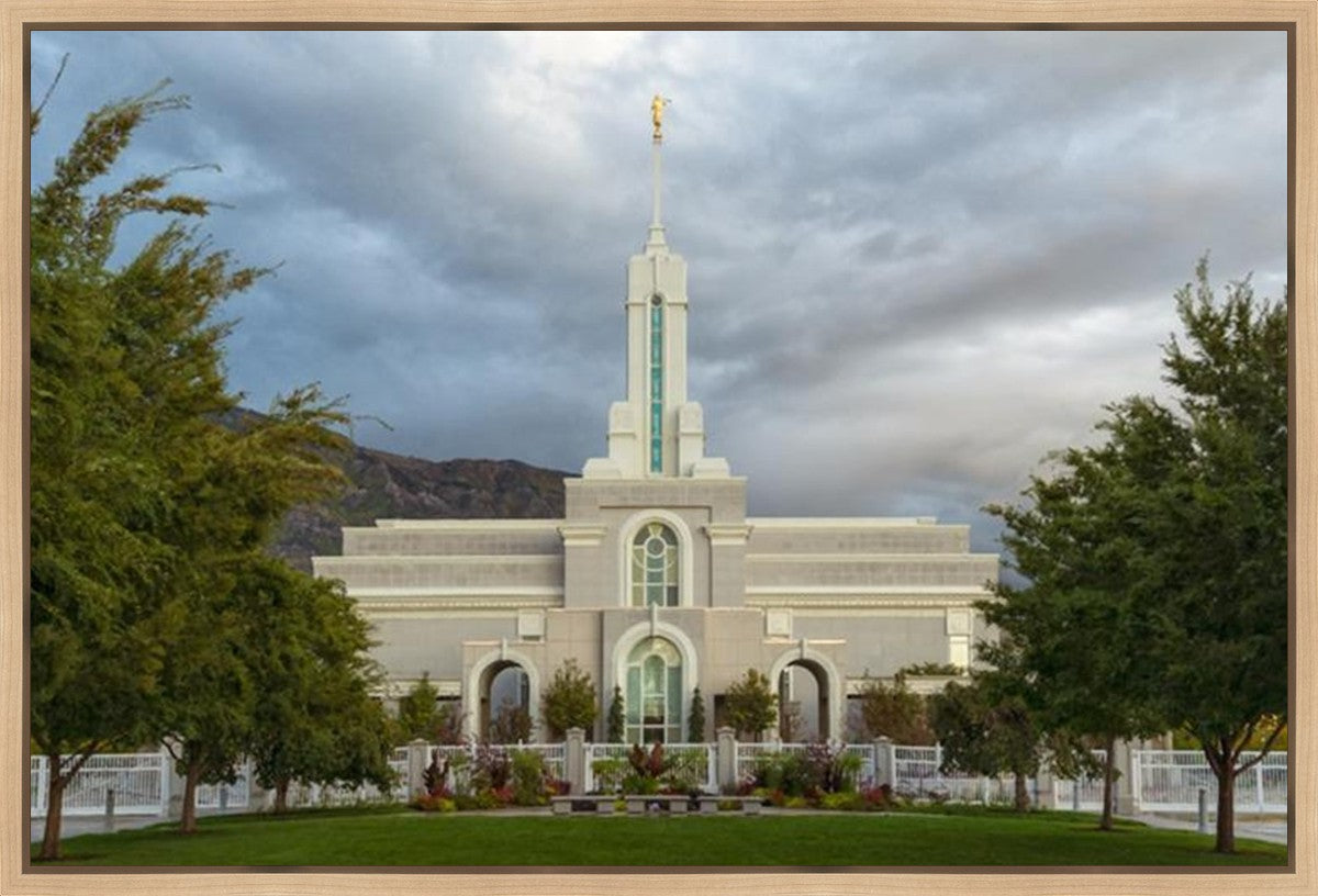 Mt. Timpanogos Summer Rain Gallery Wrap