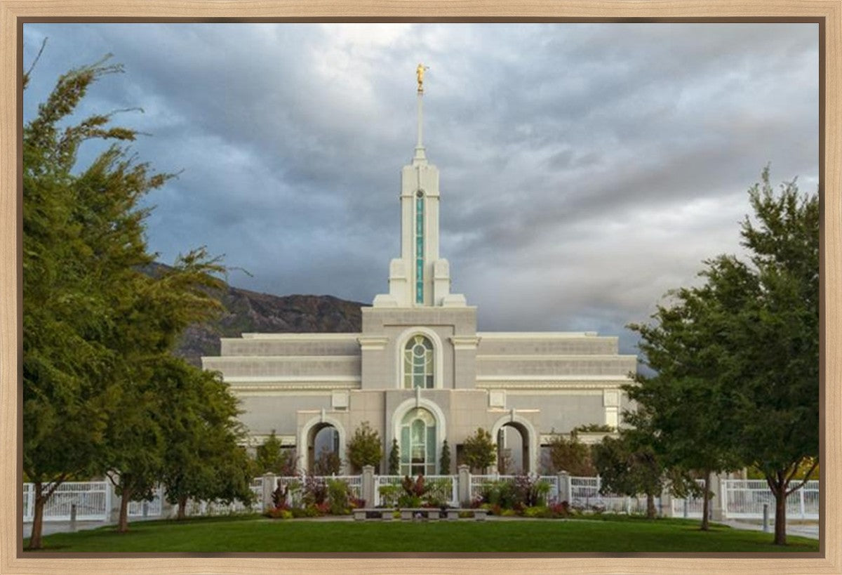 Mt. Timpanogos Summer Rain Gallery Wrap