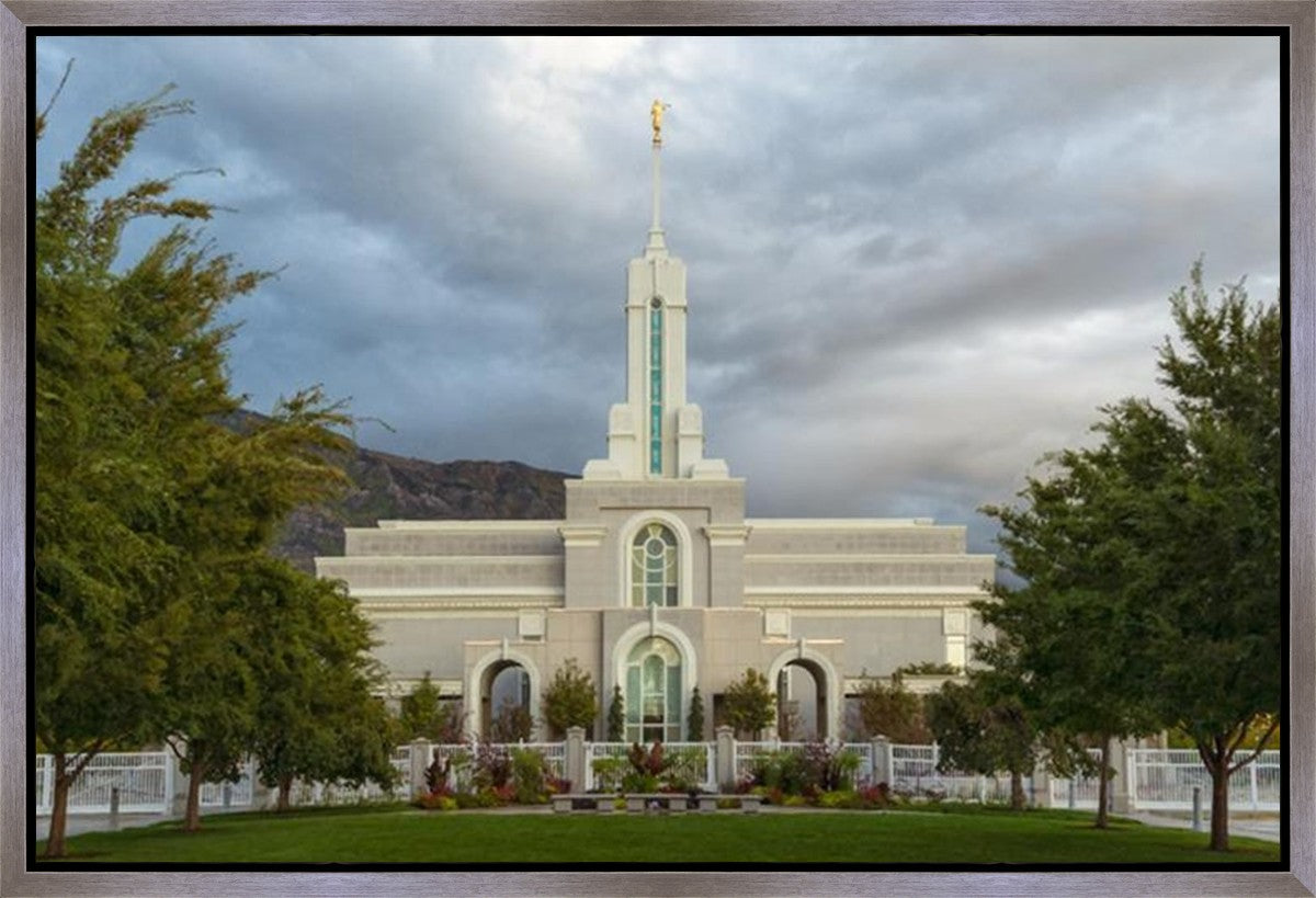 Mt. Timpanogos Summer Rain Gallery Wrap