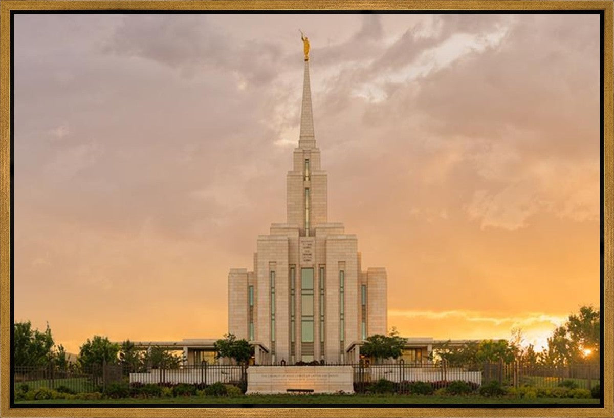 Oquirrh Mountain Sunset Gallery Wrap
