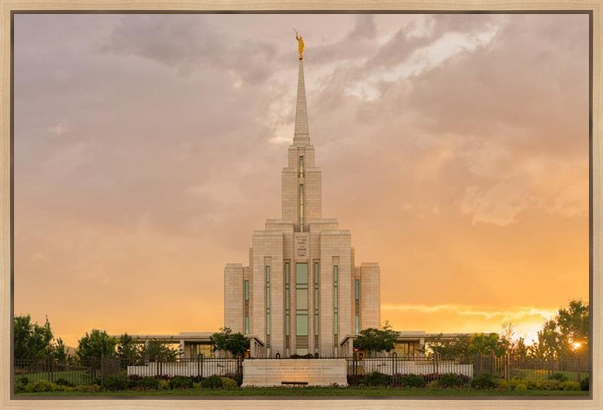 Oquirrh Mountain Sunset Gallery Wrap