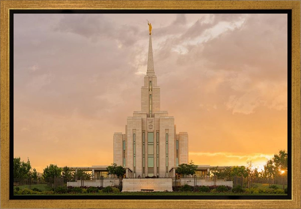 Oquirrh Mountain Sunset Gallery Wrap
