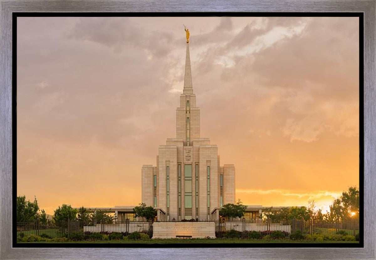 Oquirrh Mountain Sunset Gallery Wrap