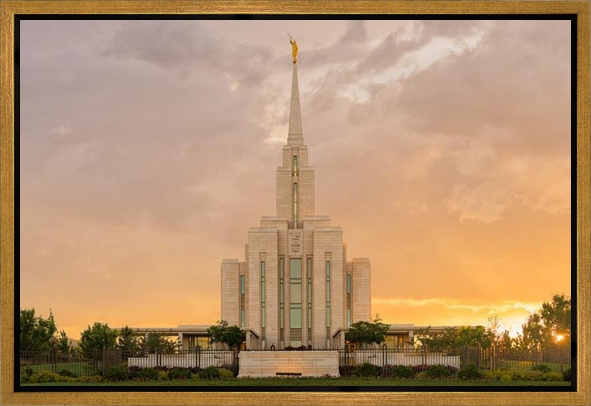 Oquirrh Mountain Sunset Gallery Wrap