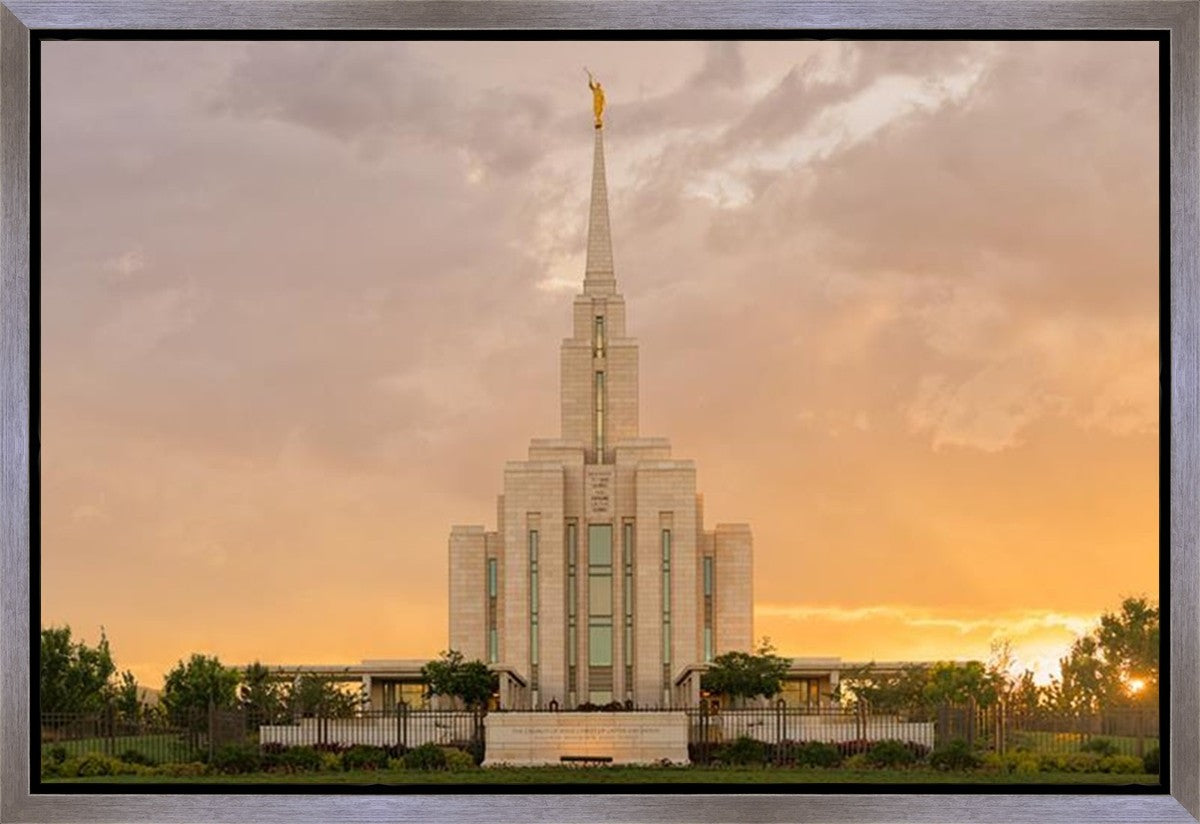 Oquirrh Mountain Sunset Gallery Wrap