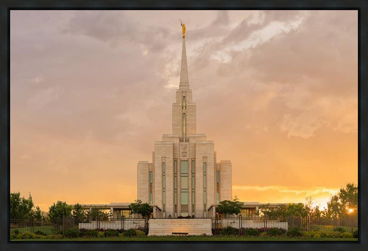 Oquirrh Mountain Sunset Gallery Wrap
