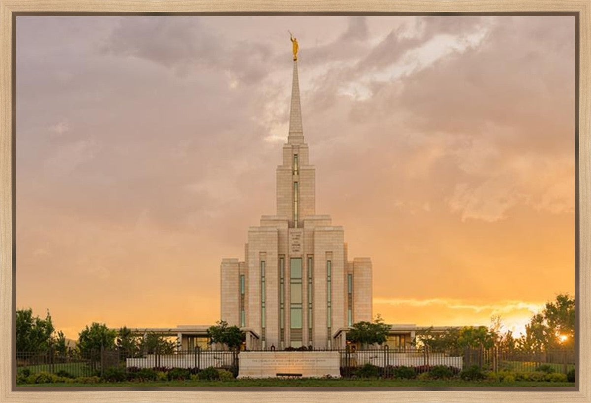 Oquirrh Mountain Sunset Gallery Wrap