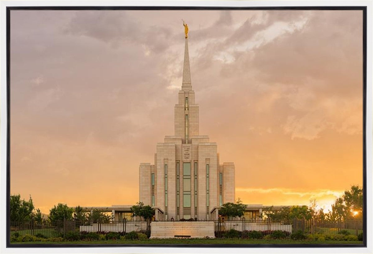 Oquirrh Mountain Sunset Gallery Wrap
