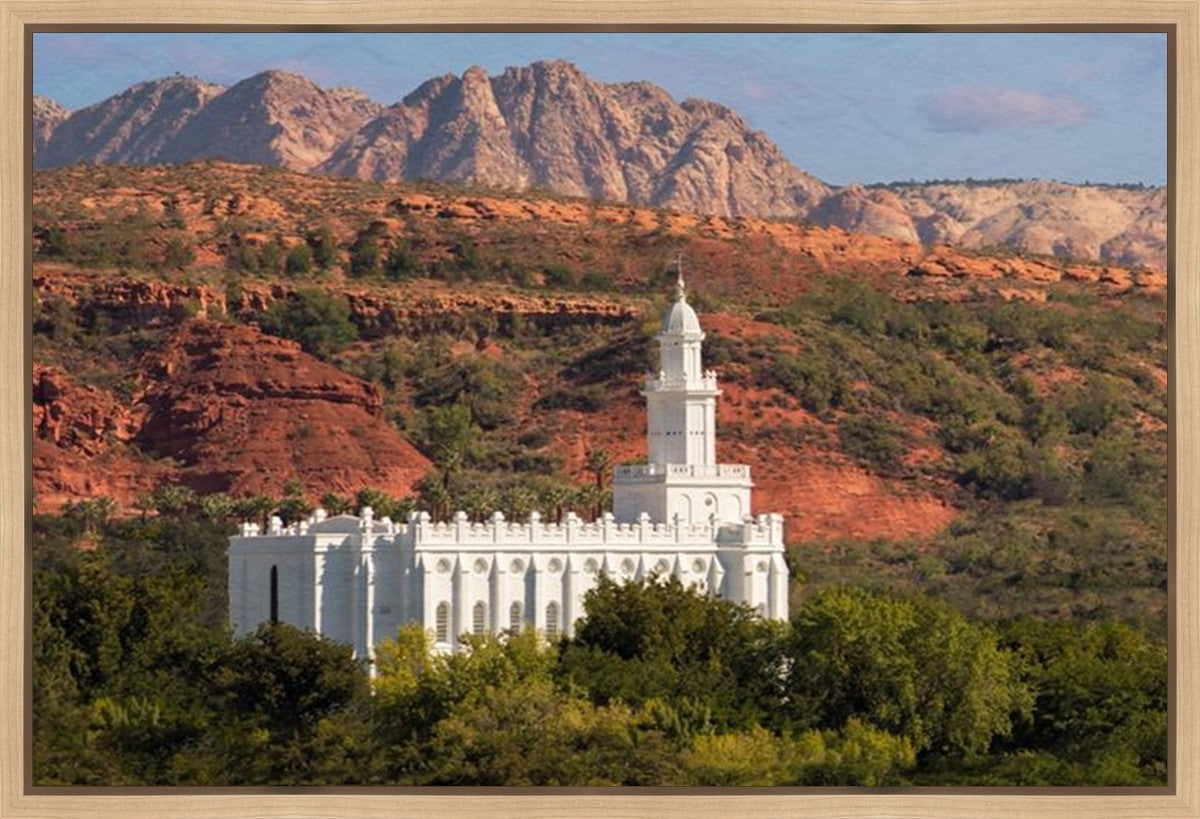 St George Red Cliffs Gallery Wrap
