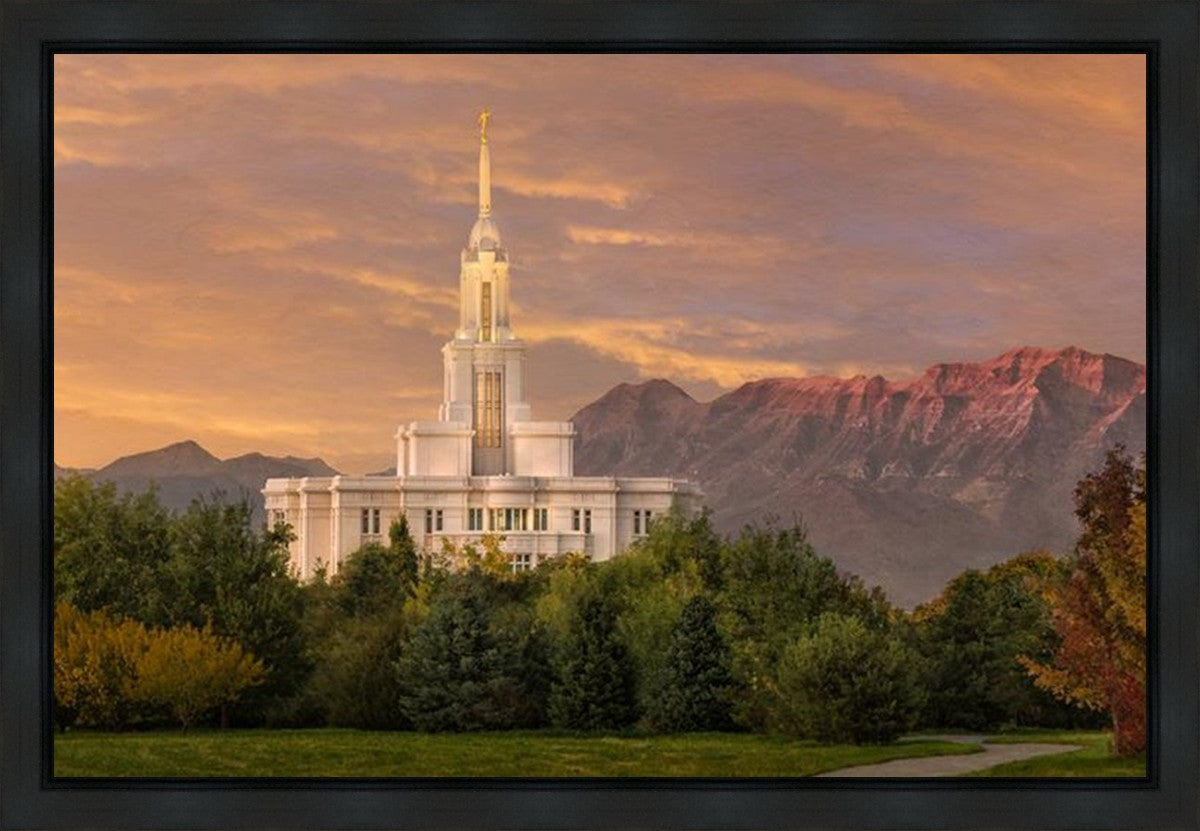 Payson Temple Golden Valley Gallery Wrap
