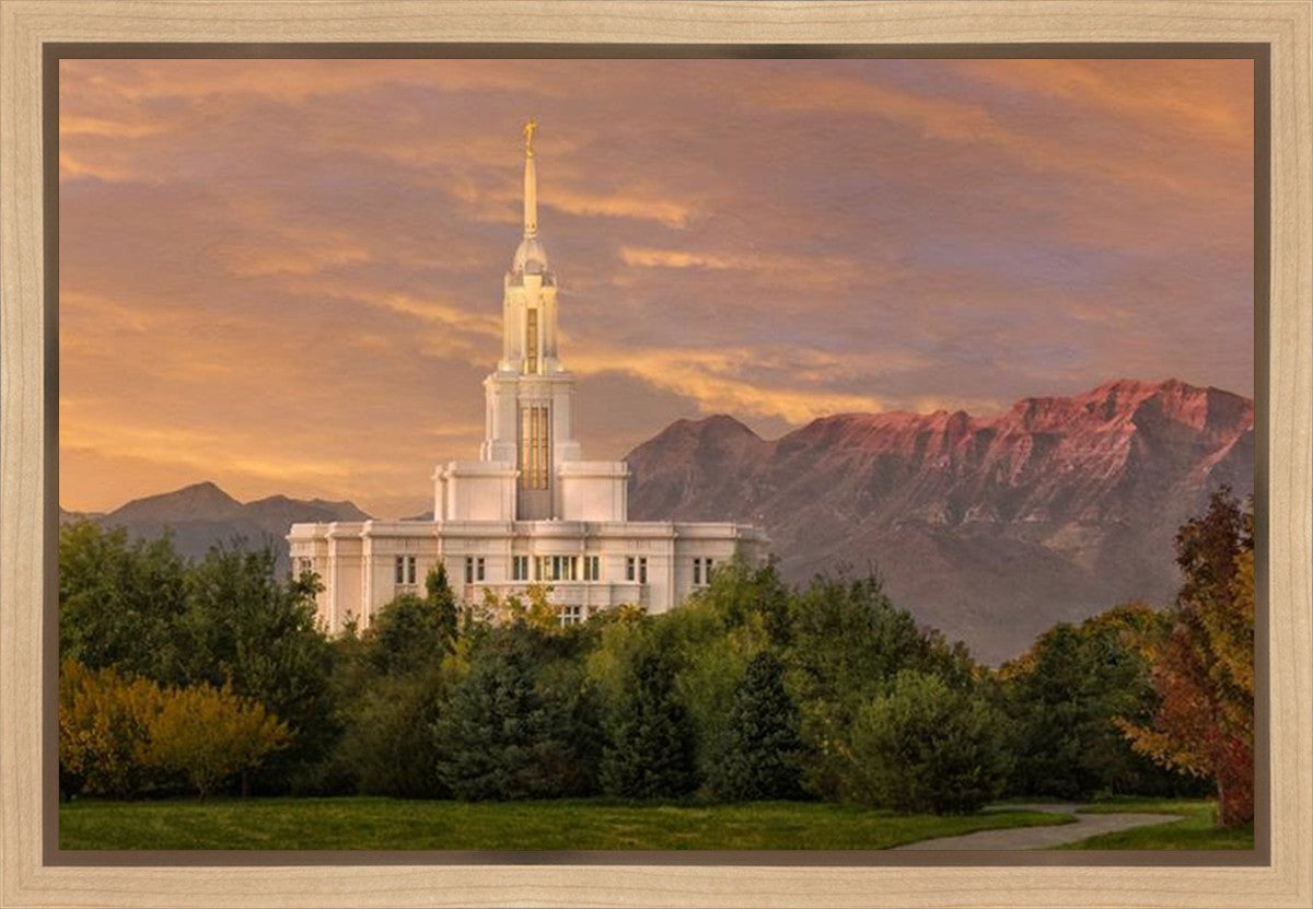 Payson Temple Golden Valley Gallery Wrap