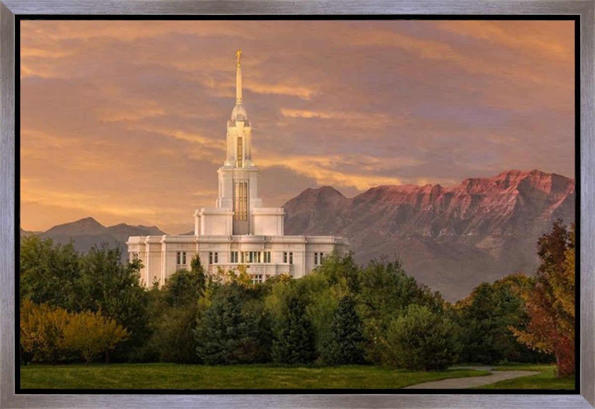 Payson Temple Golden Valley Gallery Wrap