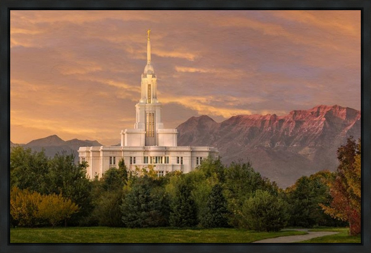 Payson Temple Golden Valley Gallery Wrap