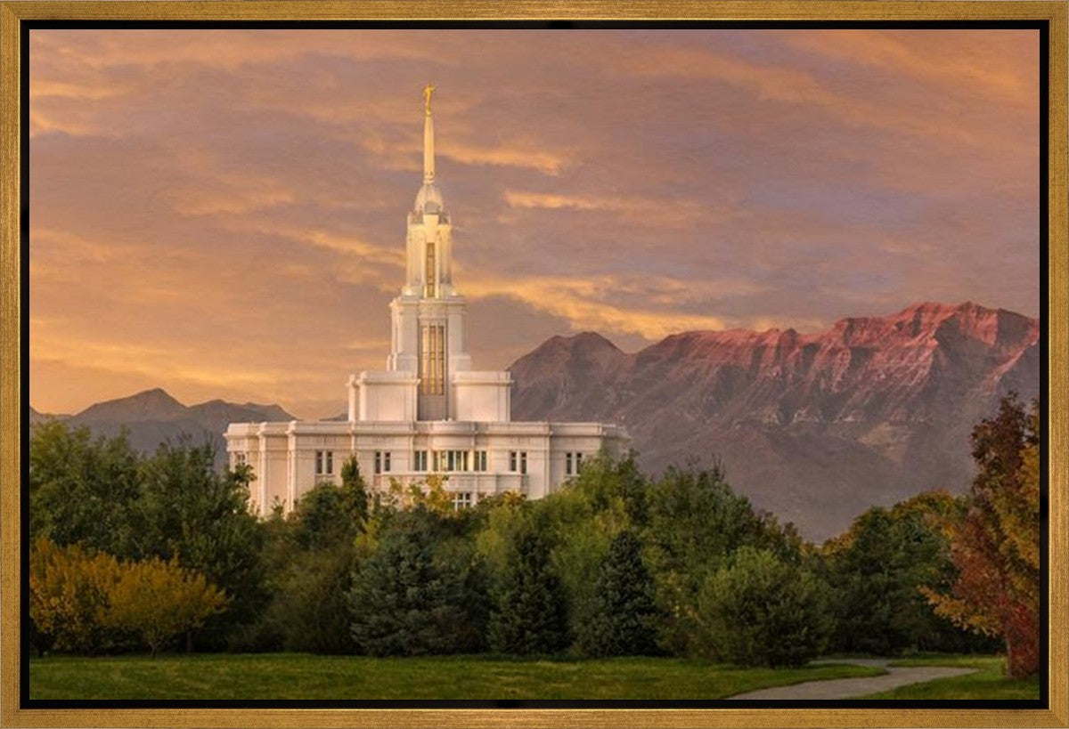 Payson Temple Golden Valley Gallery Wrap