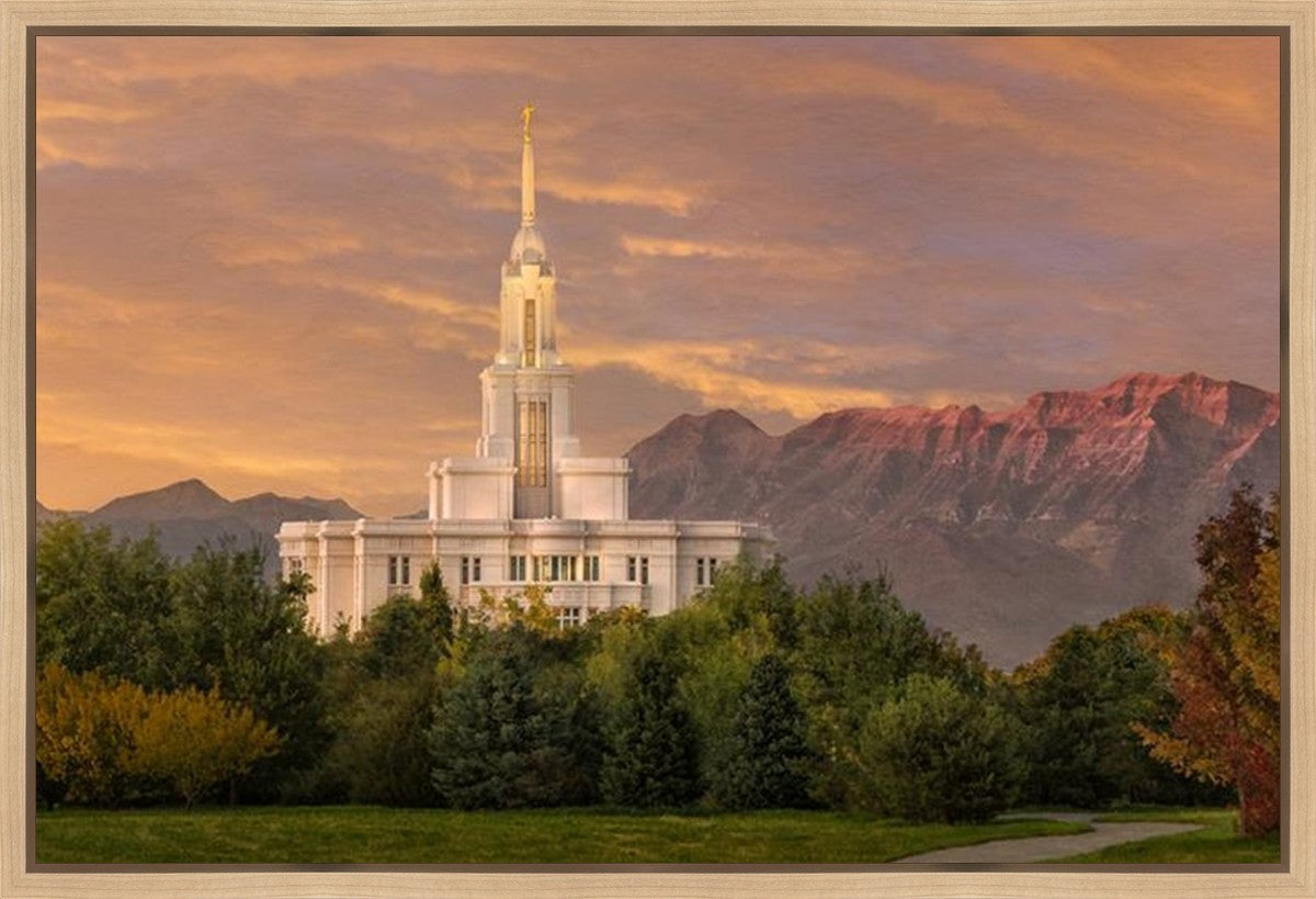 Payson Temple Golden Valley Gallery Wrap