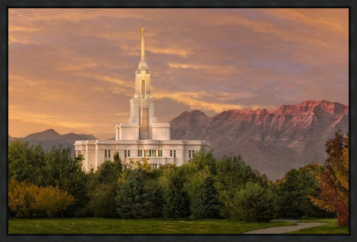 Payson Temple Golden Valley Gallery Wrap