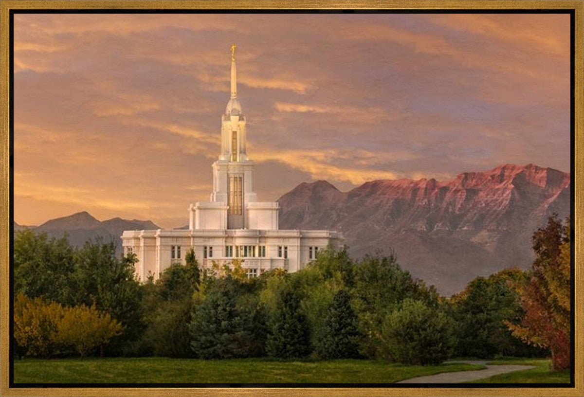 Payson Temple Golden Valley Gallery Wrap