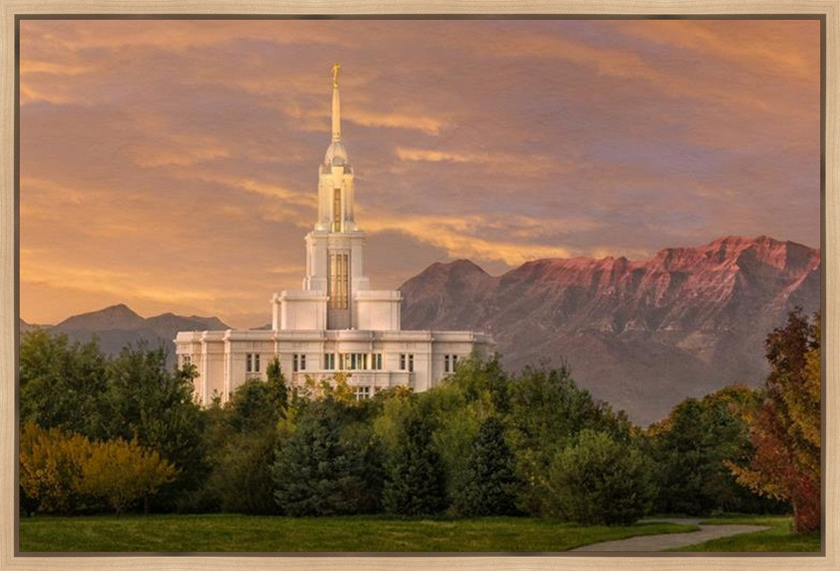 Payson Temple Golden Valley Gallery Wrap