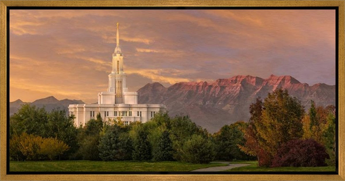 Payson Temple Golden Valley Gallery Wrap