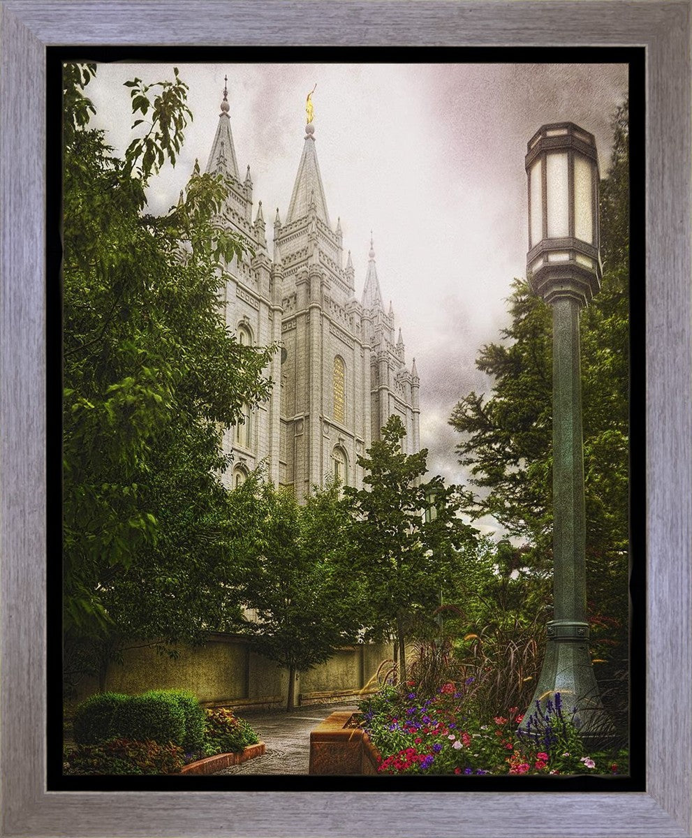 Salt Lake Temple Everglow Gallery Wrap