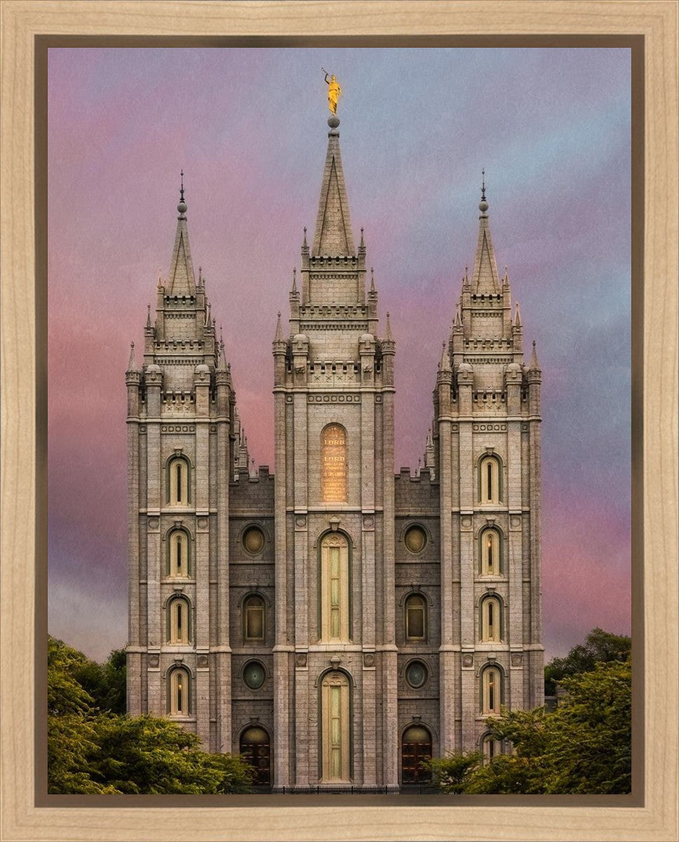 Salt Lake Mountain Of The Lord Gallery Wrap