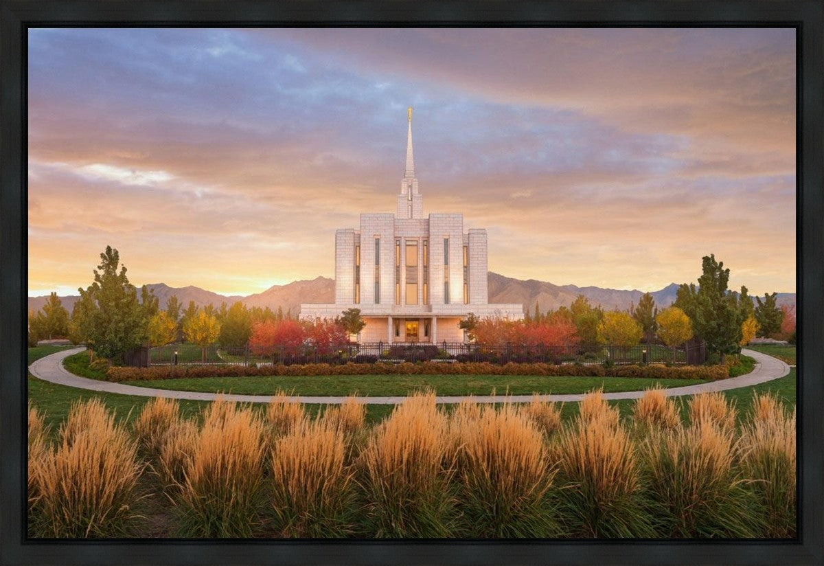 Oquirrh Mountain Sunrise Gallery Wrap