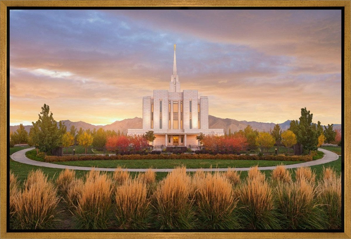 Oquirrh Mountain Sunrise Gallery Wrap