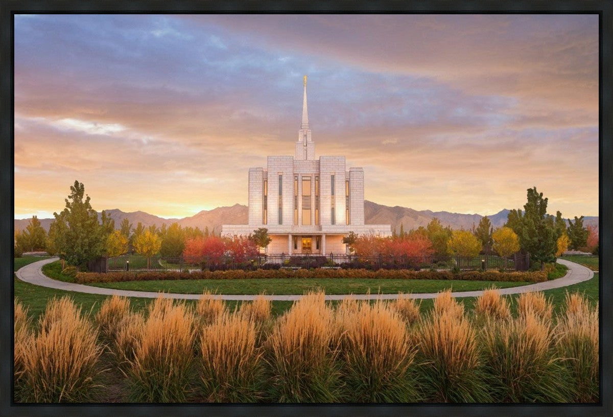 Oquirrh Mountain Sunrise Gallery Wrap
