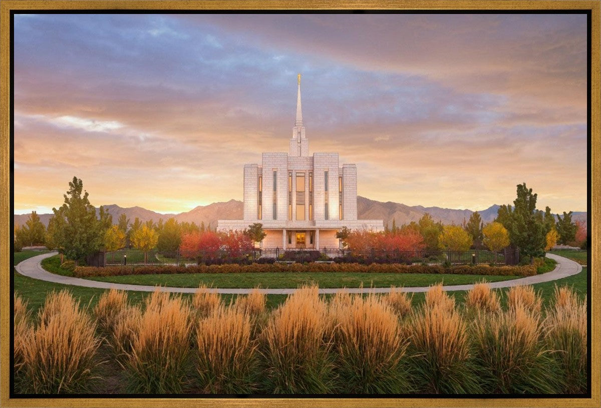 Oquirrh Mountain Sunrise Gallery Wrap