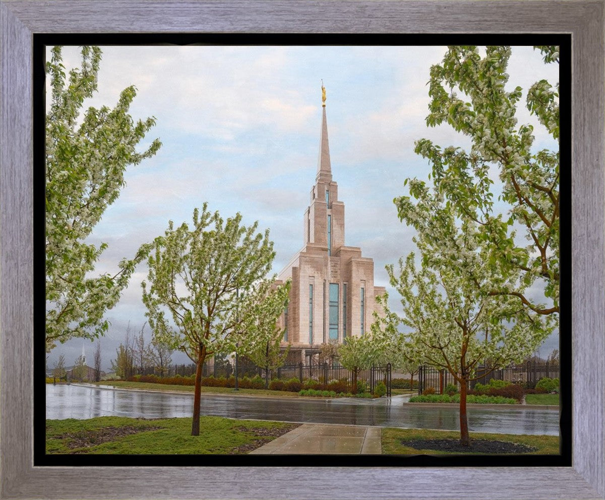 Oquirrh Mountain Rainfall Gallery Wrap