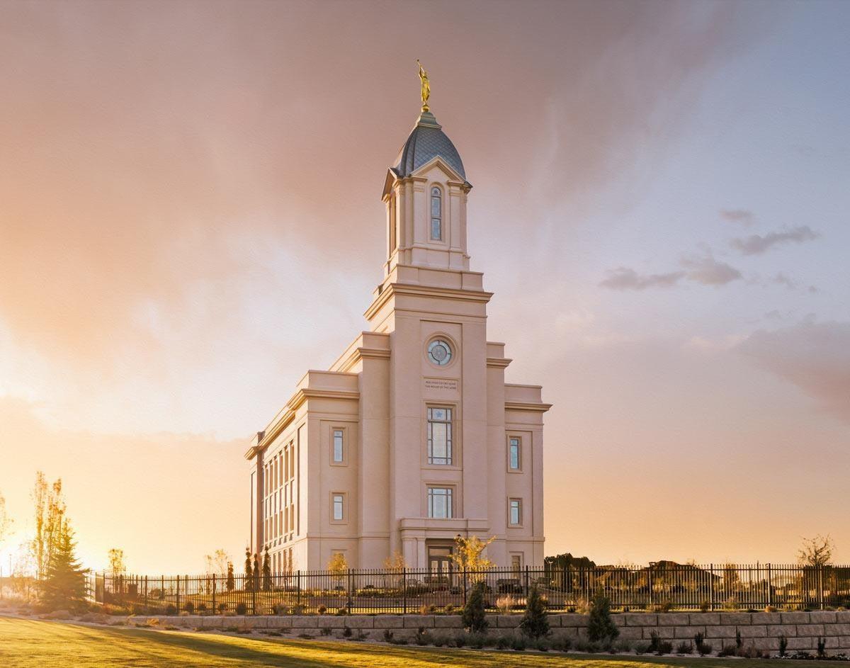 Cedar City Early Sunset Gallery Wrap