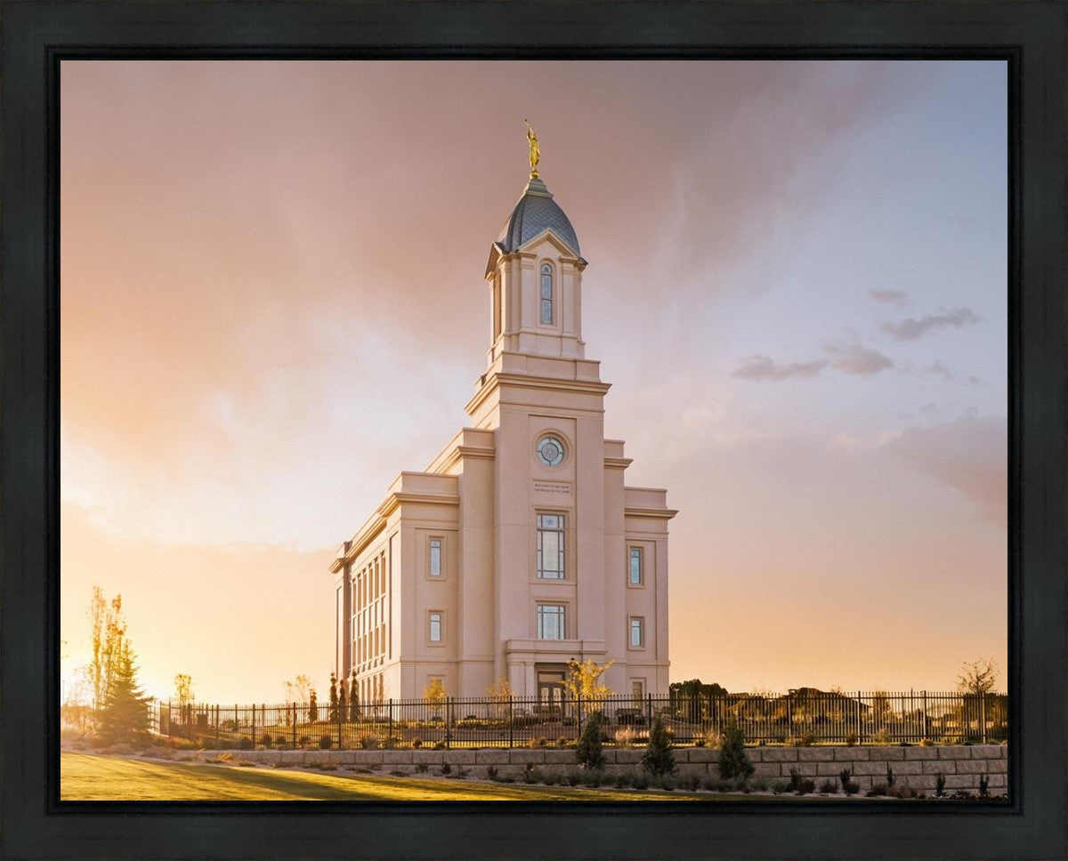 Cedar City Early Sunset Gallery Wrap