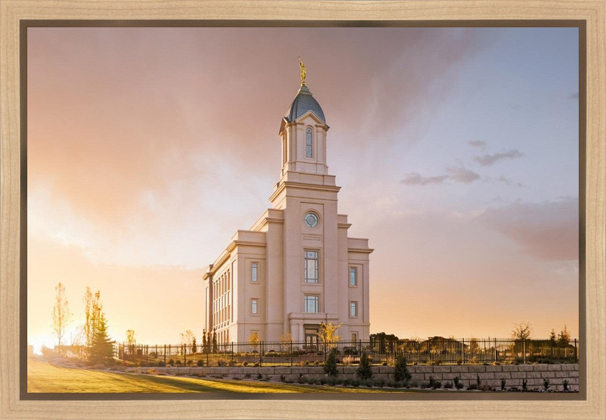 Cedar City Early Sunset Gallery Wrap