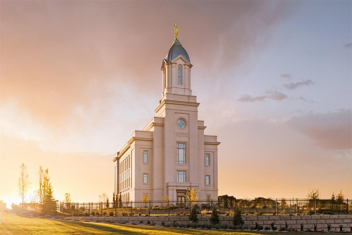 Cedar City Early Sunset Gallery Wrap