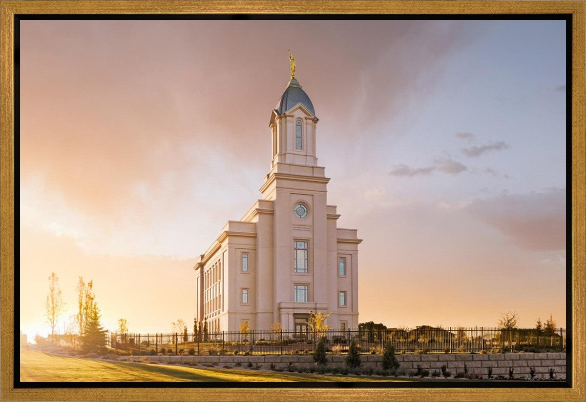 Cedar City Early Sunset Gallery Wrap
