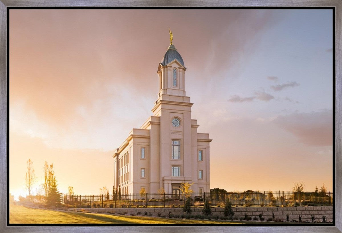 Cedar City Early Sunset Gallery Wrap