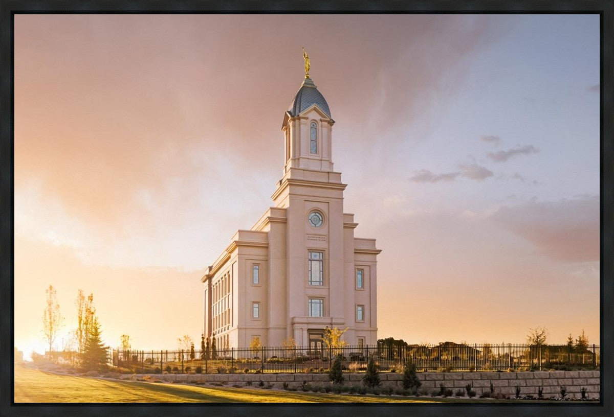 Cedar City Early Sunset Gallery Wrap