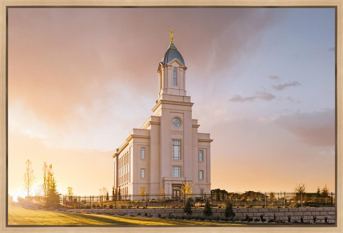 Cedar City Early Sunset Gallery Wrap