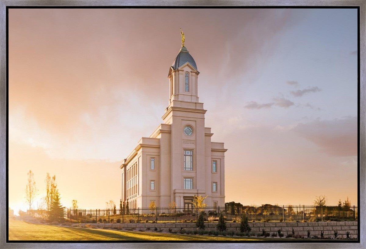 Cedar City Early Sunset Gallery Wrap